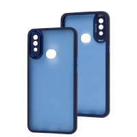 Чохол Samsung Galaxy A10s (A107) Luxury Metal Lens синій