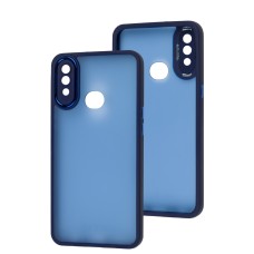 Чохол Samsung Galaxy A10s (A107) Luxury Metal Lens синій