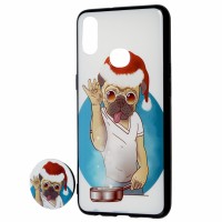 Чохол для Samsung Galaxy A10s (A107) print + popsocket "пес"