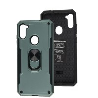 Чехол для Samsung Galaxy A11 (A115) / M11 (M115) Honor Hard Defence зеленый