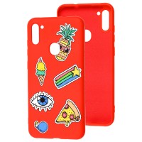 Чохол для Samsung Galaxy A11/M11 Wave Fancy color style/red