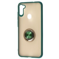 Чохол Samsung Galaxy A11 / M11 LikGus Maxshield Magnetic Ring оливковий