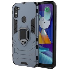 Чохол Samsung Galaxy A11 / M11 Transformer Ring ударостійкий з кільцем сірий