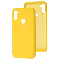 Чохол Samsung Galaxy A11 / M11 Silicone Full жовтий