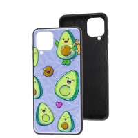 Чехол для Samsung Galaxy A12 / M12 Wave Majesty avocado / light purple