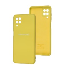 Чохол Samsung Galaxy A12 / M12 Full camera лимонний