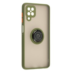 Чохол Samsung Galaxy A12 (A125) LikGus Edging Ring хакі
