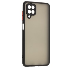 Чохол Samsung Galaxy A12 (A125) LikGus Totu camera protect чорний / червоний