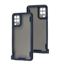 Чохол Samsung Galaxy A12/M12 Carbon strap blue