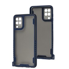 Чохол Samsung Galaxy A12/M12 Carbon strap blue
