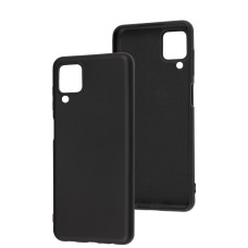 Чохол Samsung Galaxy A12 / M12 Lime silicon no logo black