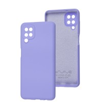 Чехол для Samsung Galaxy A12 (A125) Wave camera Full light purple
