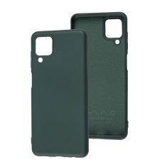Чехол для Samsung Galaxy A12 (A125) Wave colorful forest green
