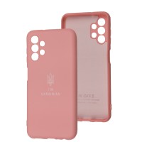 Чохол для Samsung Galaxy A13 (A135) Silicone Full Тризуб розовий / light pink