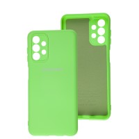 Чохол Samsung Galaxy A13 (A135) Silicone Full camera зелений / light green