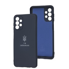 Чохол для Samsung Galaxy A13 (A135) / A32 5G Full Premium Тризуб синій / midnight b