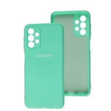 Чохол Samsung Galaxy A13 (A135) Silicone Full camera бірюзовий / marine green