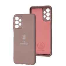 Чохол Samsung Galaxy A13 (A135) / A32 5G Full Premium Тризуб розовий / pink san
