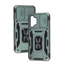 Чохол для Samsung Galaxy A13 (A135) Camshield Army Ring light green