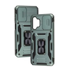 Чохол для Samsung Galaxy A13 (A135) Camshield Army Ring light green