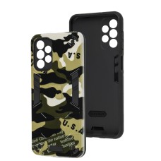 Чохол для Samsung Galaxy A13 4G / A32 5G Military armor camouflage khaki