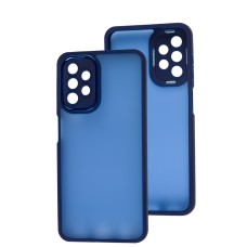 Чохол Samsung Galaxy A13 (A135) Luxury Metal Lens синій