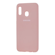 Чохол для Samsung Galaxy A20/A30 Silicone Full pink sand