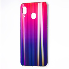 Чохол для Samsung Galaxy A20/A30 Aurora glass рожевий