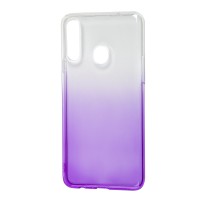 Чохол Samsung Galaxy A20s (A207) Gradient Design біло-фіолетовий