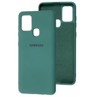 Чохол Samsung Galaxy A21s (A217) Silicone Full зелений / pine green