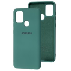 Чохол Samsung Galaxy A21s (A217) Silicone Full зелений / pine green