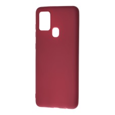 Чохол Samsung Galaxy A21s (A217) Candy бордовий