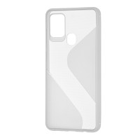 Чохол для Samsung Galaxy A21s (A217) силікон хвиля прозорий