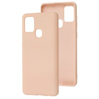 Чохол Samsung Galaxy A21s (A217) Wave colorful рожевий / pink sand