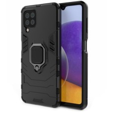 Чохол Samsung Galaxy A22 (A225) Transformer Ring удароміцний з кільцем чорний