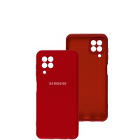 Чохол Samsung Galaxy A22 / M22 / M32 Full camera червоний / rose red