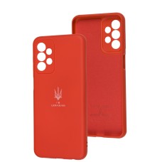 Чохол для Samsung Galaxy A23 (A235) Silicone Full Тризуб червоний