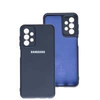 Чохол Samsung Galaxy A23 (A235) Silicone Full camera синій / midnight blue