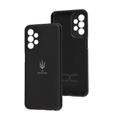 Чохол для Samsung Galaxy A23 (A235) Silicone Full Тризуб чорний