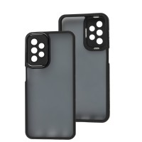 Чохол Samsung Galaxy A23 (A235) Luxury Metal Lens чорний