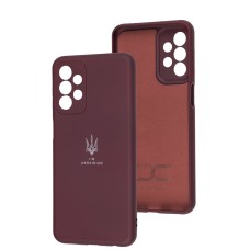Чохол для Samsung Galaxy A23 (A235) Silicone Full Тризуб бордовий