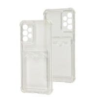 Чохол для Samsung Galaxy A23 (A235) WXD Card Pocket прозорий