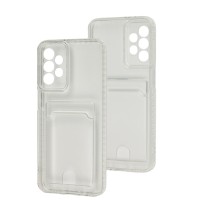 Чохол для Samsung Galaxy A23 (A235) Space Card Pocket прозорий