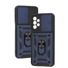 Чохол для Samsung Galaxy A23 (A235) Serge Ring Armor ударостійкий синій