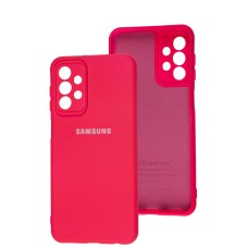 Чохол Samsung Galaxy A23 (A235) Silicone Full camera рожевий / barbie pink
