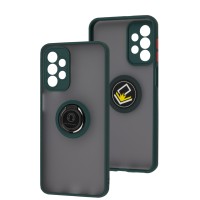 Чохол Samsung Galaxy A23 (A235) LikGus Edging Ring Full оливковий