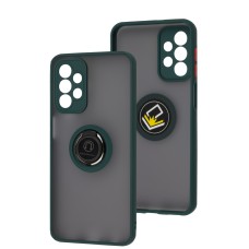 Чохол Samsung Galaxy A23 (A235) LikGus Edging Ring Full оливковий