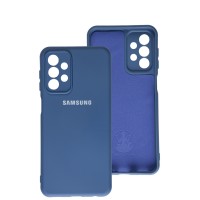 Чохол Samsung Galaxy A23 (A235) Silicone Full camera синій / navy blue