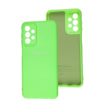 Чохол для Samsung Galaxy A23 (A235) Silicone Full camera зелений / light green