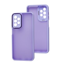 Чохол для Samsung Galaxy A23 (A235) Luxury Metal Lens бузковий